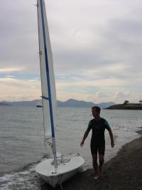 Eddie on the beach